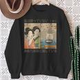 Angry Japanese Lady Yelling At Cat Meme Traditional Japan Sweatshirt Gifts for Old Women