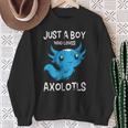 Animal Sólo Un Chico Que Ama Los Axolotls Salamandra Ajolote Camisa de entrenamiento Regalos para ancianas