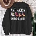 Anti Rassism Unicorn Squad No Racism Anti-Racism Sweatshirt Geschenke für alte Frauen