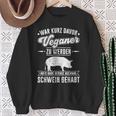 Antiegan Pig Hadegan Antiegan Slogan Sweatshirt Geschenke für alte Frauen