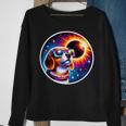 April 2024 Solar Eclipse Dog Wearing Solar Eclipse Glasses Sweatshirt Gifts for Old Women