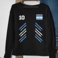 Argentina Soccer Ball Argentina Flag Number Ten Women Sweatshirt Gifts for Old Women