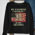 Army Veterans Day My Favorite Veteran Is My Grandpa Kids Sweatshirt Gifts for Old Women