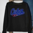 Asere Que Bola Cuban Havana Cuba Cuban Flag Baseball Sweatshirt Gifts for Old Women