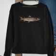 Atlantic Salmon Vintage Illustration Da Vinci Style Fishing Sweatshirt Gifts for Old Women