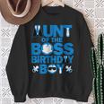 Aunt Of The Boss Birthday Boy Baby Family Party Decorations Sweatshirt Gifts for Old Women