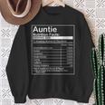 Auntie Nutrition Facts Sweatshirt Gifts for Old Women