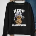 'Aus Meerkat Wird Herdmännchen Wortspiel Cooking Outfit Black Sweatshirt Geschenke für alte Frauen