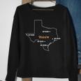 Austin Stay Weird Texas State Map And Sweatshirt Gifts for Old Women