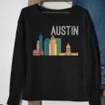 Austin Texas Skyline Souvenir Retro Austin Tx Sweatshirt Gifts for Old Women