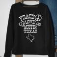 Austin Texas Souvenir Peace Love Austin Texas Sweatshirt Gifts for Old Women