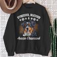 Australian Shepherd Stressed Blessed Aussie Lustig Besitzer Sweatshirt Geschenke für alte Frauen