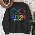Autism Awareness Acceptance Infinity Symbol Women Sweatshirt Gifts for Old Women