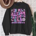 In My Autism Awareness Era Retro Disco In April We Wear Blue Sweatshirt Gifts for Old Women