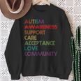Autism Awareness Support Care Acceptance Accept Understand Sweatshirt Gifts for Old Women