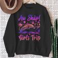 Aw Ship It's A Girls Trip Cruise 2024 Vacation Matching Sweatshirt Gifts for Old Women