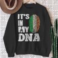 Awesome Ireland It's In My Dna Irish Flag Clover St Paddy's Sweatshirt Gifts for Old Women