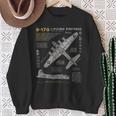 B-17 Flying Fortress Ww2 B-17G Bomber Vintage Aviation Sweatshirt Gifts for Old Women