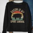 Bacon Is My Spirit Animal Retro Bbq Costume Pork Grill Sweatshirt Gifts for Old Women