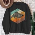 Badger Retro Badger Vintage Badger Sweatshirt Geschenke für alte Frauen