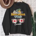 Baecation Canada Bound Couple Travel Goal Vacation Trip Sweatshirt Gifts for Old Women