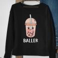 Baller Bubble Tea Kawaii Bubble Milk Boba Tea Sweatshirt Gifts for Old Women