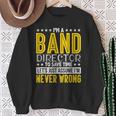 Band Director Music Conductor Sweatshirt Gifts for Old Women