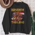 Bangkok Dragon Thai Food Thai Flag Sweatshirt Geschenke für alte Frauen