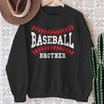 Baseball Brother Laces Little League Big Bro Matching Family Sweatshirt Gifts for Old Women
