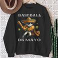 Baseball De Mayo Fiesta Cinco De Mayo Baseball Man Sweatshirt Gifts for Old Women