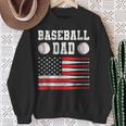 Baseball Schlagbohrer Ausrüstung Papa Usa Flagge Softball Sweatshirt Geschenke für alte Frauen