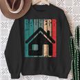 Bauherr Hausbau Eigenheim Vintage Slogan Immobilie Sweatshirt Geschenke für alte Frauen