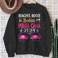 Beaches Booze Besties Punta Cana 2024 Vacation Spring Break Sweatshirt Gifts for Old Women