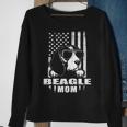 Beagle Mom Cool Vintage Retro Proud American Sweatshirt Gifts for Old Women