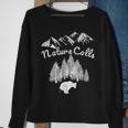 Bear Pooping In Woods Nature Camping Accessories Sweatshirt Gifts for Old Women