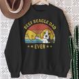 Best Beagle Dad Ever Retro Vintage Puppy Dog Daddy Sweatshirt Geschenke für alte Frauen