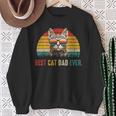 Best Cat Dad Ever Fathers Day Vintage Cat Daddy Sweatshirt Gifts for Old Women