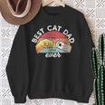 Best Cat Dad Ever Retro Kitten Cat Dad Sweatshirt Geschenke für alte Frauen