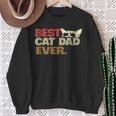 Best Cat Dad Ever Vintage Cat Dady Sweatshirt Gifts for Old Women