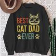 Best Cat Dad Ever Vintage Cat Daddy Fathers Day 2024 Sweatshirt Gifts for Old Women