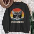 Best Cat Dad Ever Vintage Retro Cat Daddy Cat Father Sweatshirt Gifts for Old Women
