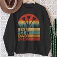 Best Darts Dad Ever Vintage Darts Father's Day Sweatshirt Gifts for Old Women