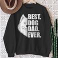 Best Dog Dad Ever Samoyed Cadeau Propriétaires De Chiens Sweater e Cadeaux pour les femmes âgées