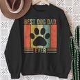 Best Dog Dad Ever Vintage Father's Day Dog Lover Sweatshirt Gifts for Old Women