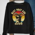 Best Goat Dad Ever Face Retro Vintage Sunset Sweatshirt Gifts for Old Women