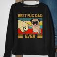 Best Pug Dad Ever Retro Vintage Fun Daddy Father's Day Sweatshirt Gifts for Old Women