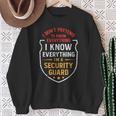 Best Security Guard Dad Watchman Dad Security Guard Father Sweatshirt Gifts for Old Women