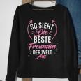 Beste Freundin Der Welt German Language Black Sweatshirt Geschenke für alte Frauen