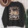 Beste Oma Schlaf Großmutter Chihuahua Hund Mit 2 Welpen Sweatshirt Geschenke für alte Frauen