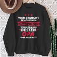 Beste Opa Superheld Sweatshirt, Humorvolles Design für Großväter Geschenke für alte Frauen